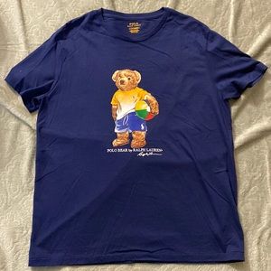 Navy polo heart tshirt